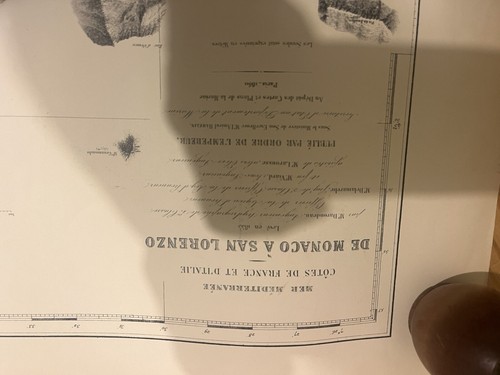 Antica carta nautica imperia - nautica,