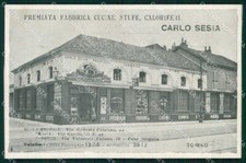 Torino Città Fabbrica Cucine Stufe Caloriferi Sesia PIEGHINA cartolina MZ8757