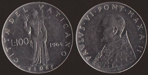 Vaticano paolo 100 lire - paolo,