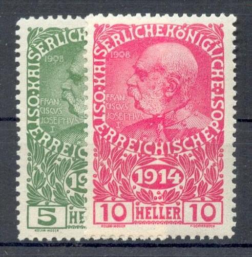 Austria 1914 178 179 - 1914, set