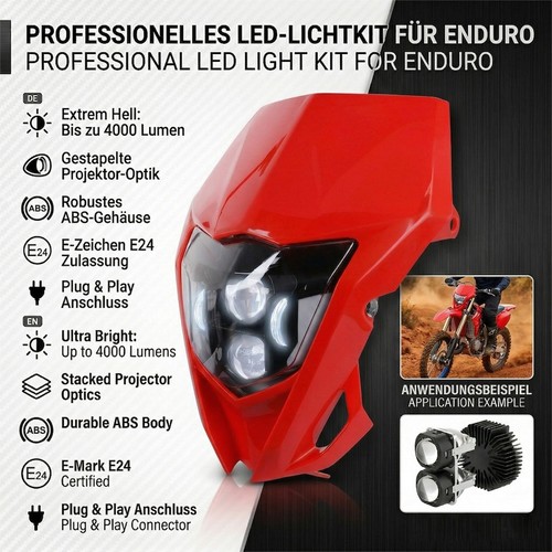 Faro proiettore led per - , honda