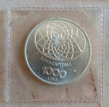 Italy 1000 Lire 1970 Argento Roma Capitale/Concordia - FDC/UNC