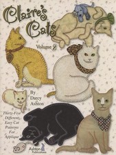 Claire's Cats Vol 2 Darcy Ashton 35 modelli applique trapunte libretto nuovo