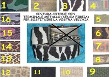 cintura cotone 4 cm x FIBBIA