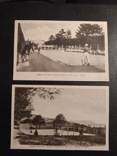 CINGOLI CAMPO DA TENNIS 2 ANTICHE  CARTOLINE ANIMATA  MACERATA