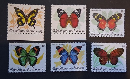 Burundi 1989 farfalle mnh - burundi,