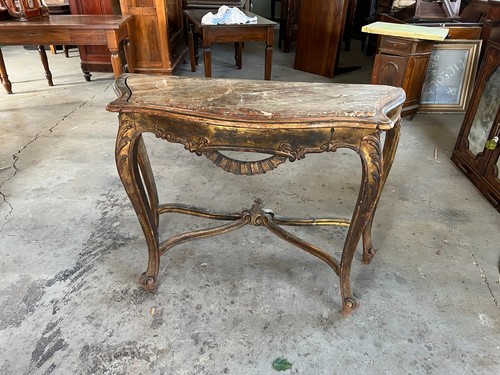 Console dorata barocchetta - console,