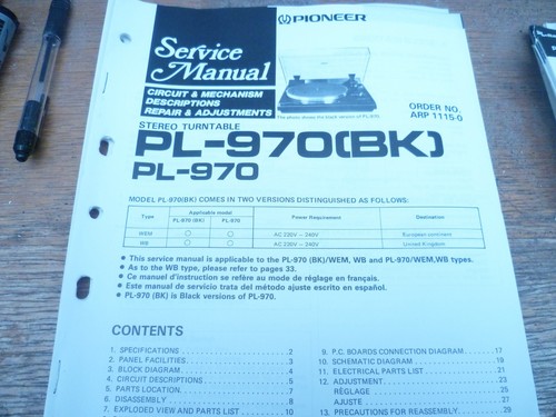 Pioneer serie 970 - pioneer,