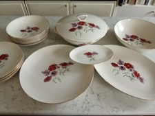 SERVIZIO 15 pezzi ZUPPIERA INSALATIERA PIATTI PORTATA CERAMICA GALVANI PORDENONE