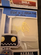 Funko pop window signed by