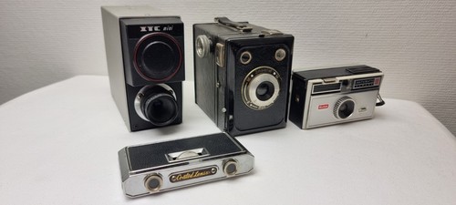 Lotto vecchie fotocamere - , vetro