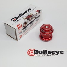 NEW - BULLSEYE BMX 1 1/8" RACEWORKS PRESSA IN CUFFIA - COLORE ROSSO ANODIZZATO