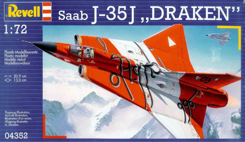 Saab 35j draken 72 - 1/72, revell
