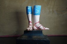 gambe di bambola di legno