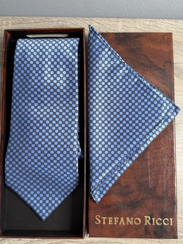 Stefano ricci blue silk long - blue,