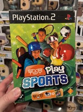 EyeToy Play Sports PS2 PlayStation 2 in scatola completo di fotocamera CIB cartone 