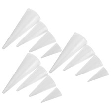 12 PCS Coni Polistirolo Forme