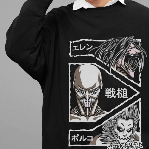 Felpa attack titan - attack, on