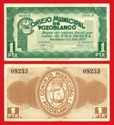 Billete local pozoblanco - pozoblanco, 1