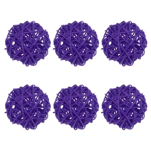 6pz palline vimini rattan - di, e