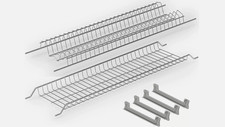 Kit Scolapiatti incasso in ACCIAIO INOX per pensili cucina da 60-80-90 cm staffe