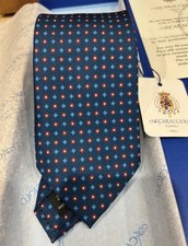 Handmade Italian Silk Tie 8.5cm – Luxury Men’s Neck Tie Cravatta Caracciolo