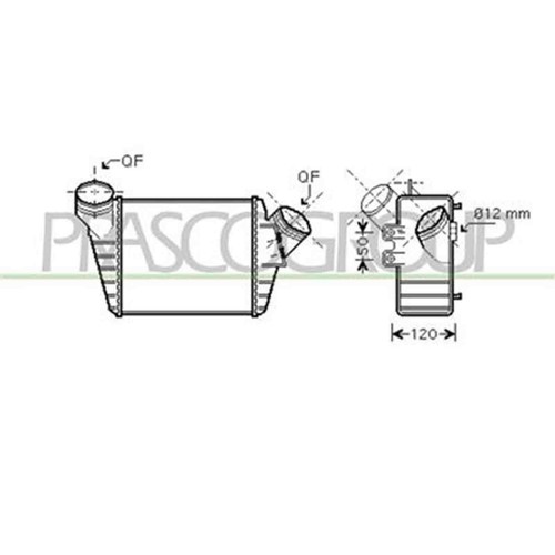 Intercooler per volkswagen new - intercooler,