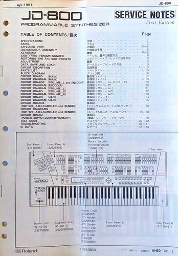 Roland 800 sintetizzatore - roland, jd-800