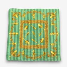 Vintage Christian Dior fazzoletto sciarpa paisley lusso fazzoletto da collo bandana 18"