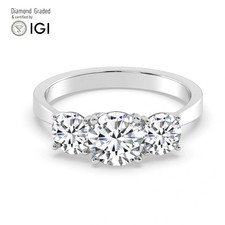 Anello Trilogy Solitario Tondo