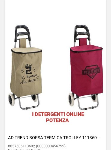Borsa termica trolley con - borsa,
