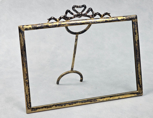 Cornice antica ottone dorato - cornice,