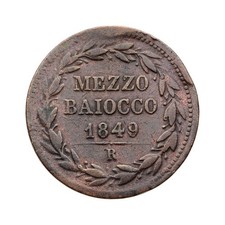 Italie mezzo baiocco 1 2 - italie, 1/2