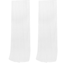 2 Pcs Tende Cameretta Salone Da Filtraggio Luce Fondo in Chiffon Bianco