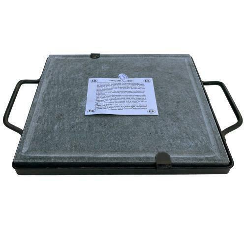 Pietra ollare con telaio nero - pietra,