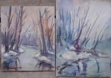 Dipinto olio quadro 800