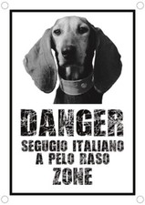 Targa cartello attenti cane - targa,