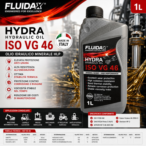 Fluidax olio idraulico - fluidax, iso