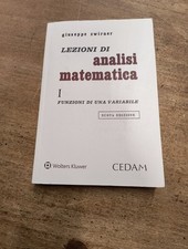 Libri Giuseppe Zwirner - Lezioni Di Analisi Matematica