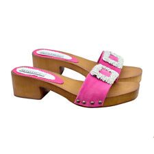 Zoccoli con fascia camoscio