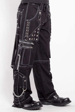 Pantalone uomo nero punk rock