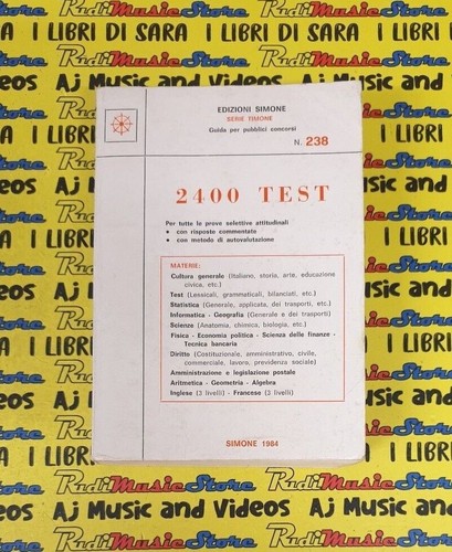 Book libro 2400 test guida - libro,