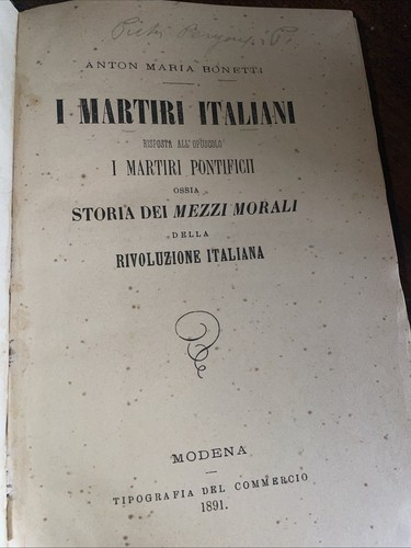 Bonetti martiri italiani - bonetti, -i