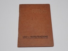 FIAT 509 LIBRETTO USO E