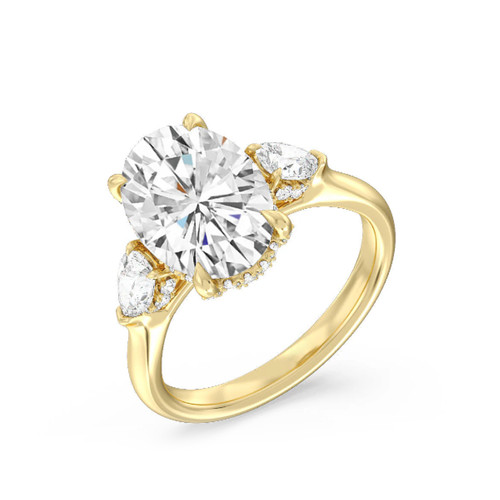 Fede nuziale diamante pera - fede,