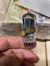 1960/s 12ax7 ecc83 Marconi Italy black plate D getter test nos new tube rohre 