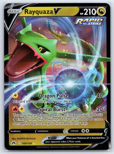 Rayquaza 100 159 - v, holo