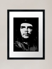 Quadro Che Guevara bianco e