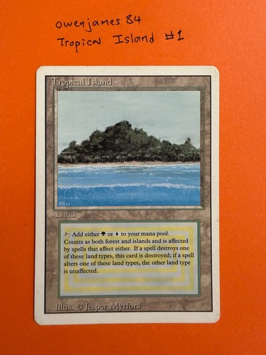 Tropical island mtg magic - island**,