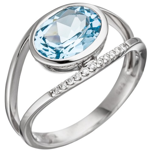 Anello donna con topazio - anello, da